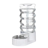 RIZZARI 9L Dog Water Bowl Dispenser: Large Stainless Steel Gravity Feeder - Remove Odor/Soften Water - Prevent Urinary Stones to Extend Lifespan - Leak-Proof - for Dogs and Cats